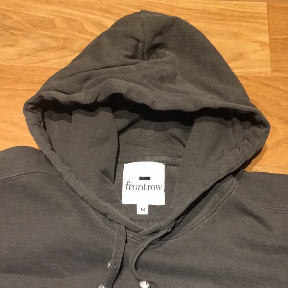 Front Row Cold Shoulder Grey Hoodie Ladies Size S *New* - Picture 6 of 8